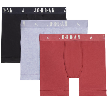 Boksere Jordan Jordan Flight Cotton Core 3-Pack Boxer Shorts Rød | jm0622-x69, 2