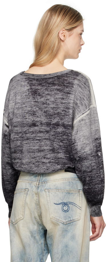 Sweater R13 R13 Gathered Hem Cropped Sweater Grå | R13WY227-Y158B, 2