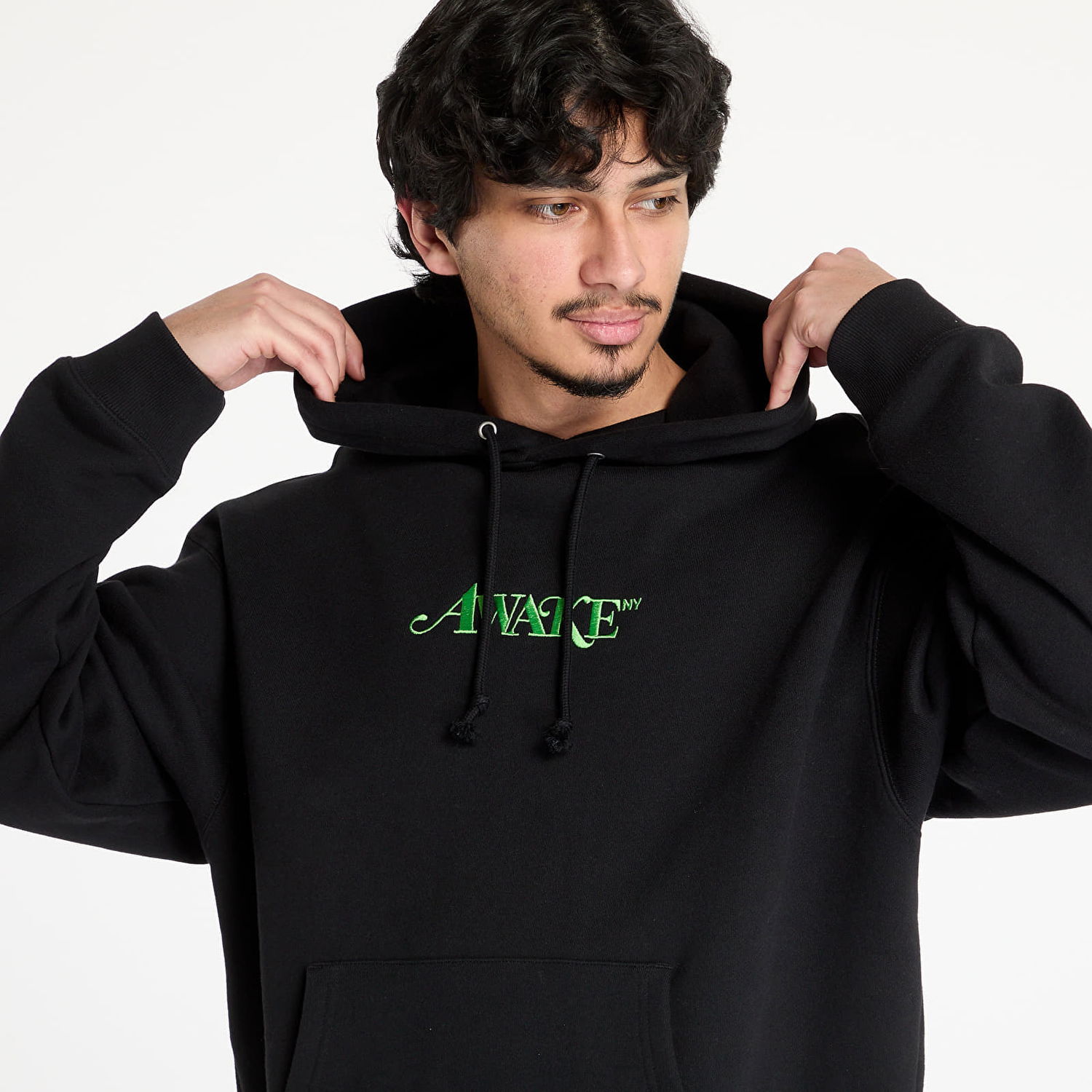 Sweatshirt Awake NY Awake NY Classic Logo Hoodie Sort | AWK-SP25-HD002-BLK, 1