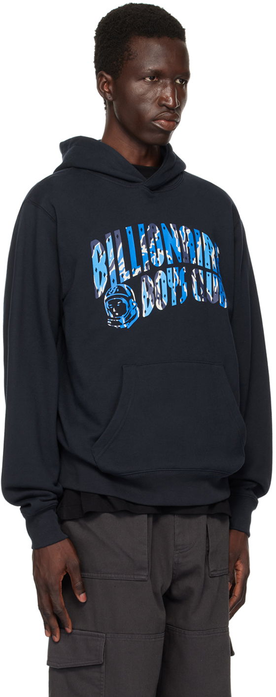 Sweatshirt BILLIONAIRE BOYS CLUB Camo Arch Logo Hoodie Mørkeblå | B24231, 1