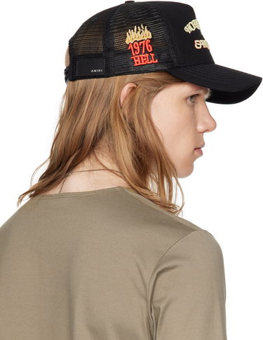 Kasket AMIRI AMIRI 'Sinners' Trucker Cap Sort | AMHATR1026, 2