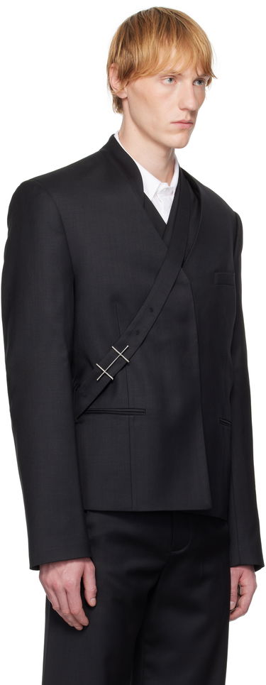 Jakke HELIOT EMIL HELIOT EMIL Aegis Wrap Blazer Sort | SS25_M_04_045_BLK01_CO, 1