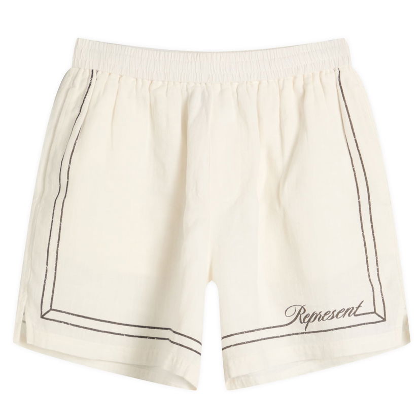 Shorts Represent Clo Represent Border Vacation Shorts Hvid | MLM100299-26