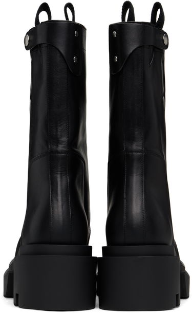 Tøj Rick Owens Rick Owens Hollywood Low Bogun Pull-On Boots Sort | RU01E5804 LOO, 1