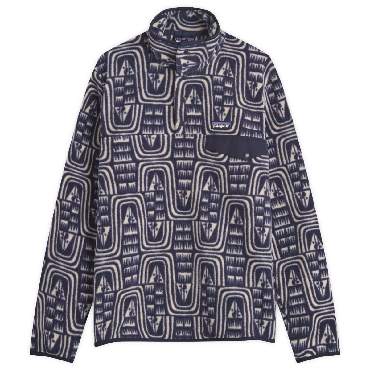 Sweater Patagonia Lightweight Synchilla Snap-T Fleece Pullover Mørkeblå | 25551-FLSK, 1
