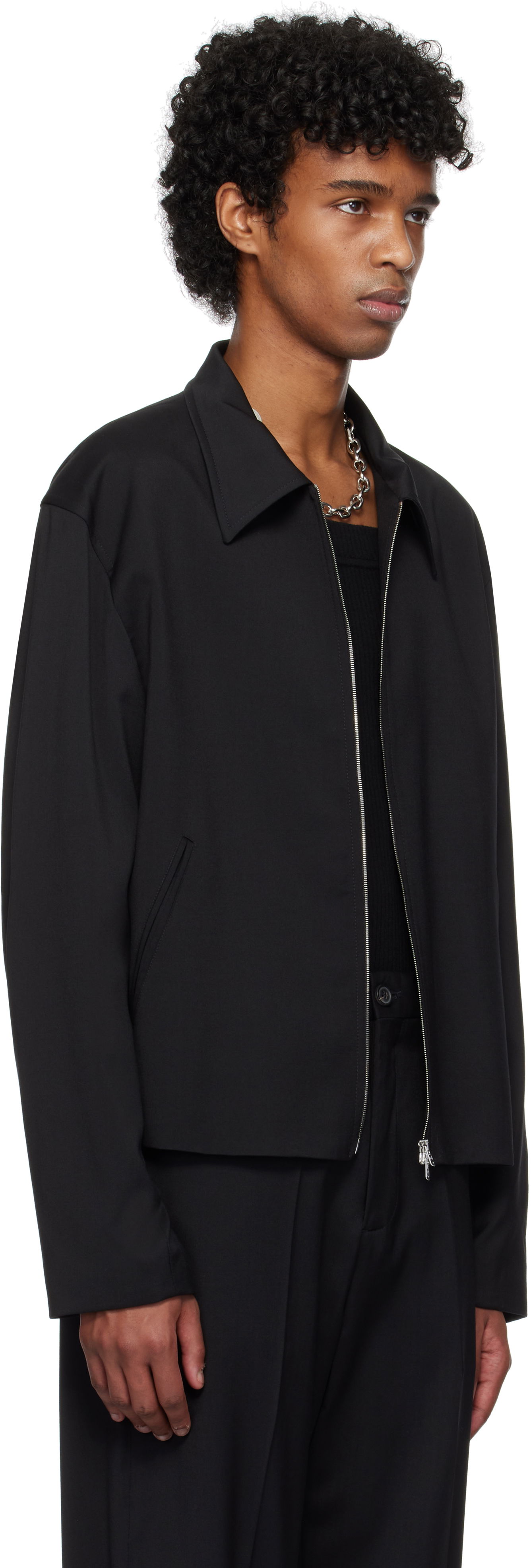 Jakke OUR LEGACY Mini Zip Jacket Sort | M2230MBW, 1
