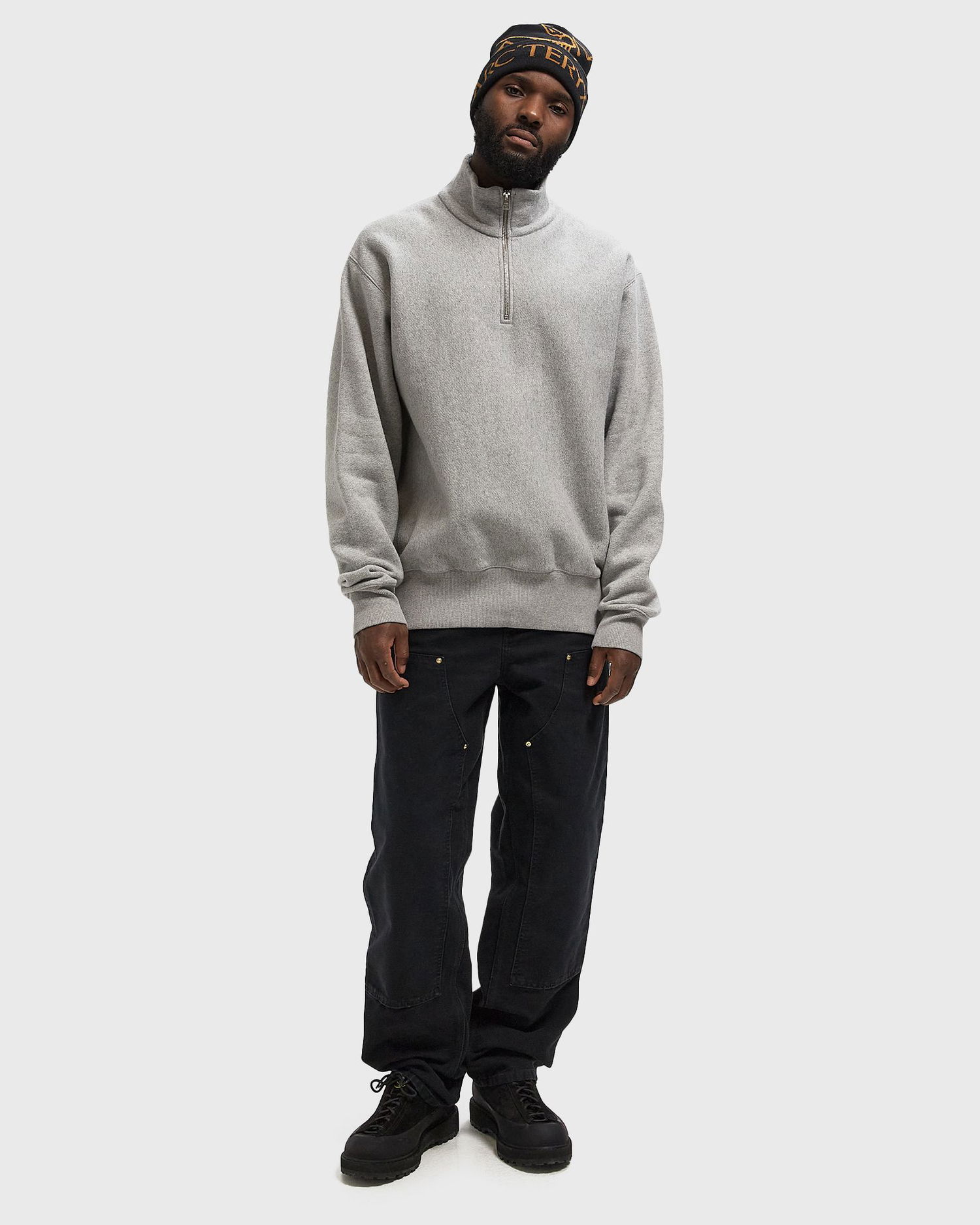 Sweatshirt NORSE PROJECTS Ketel Relaxed Cotton Wool Half Zip Sweatshirt Grå | N20-1384-1500, 1