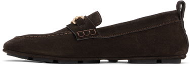 Sneakers og sko Versace Suede Driver Loafers Brun | 1017072_1A09892, 2