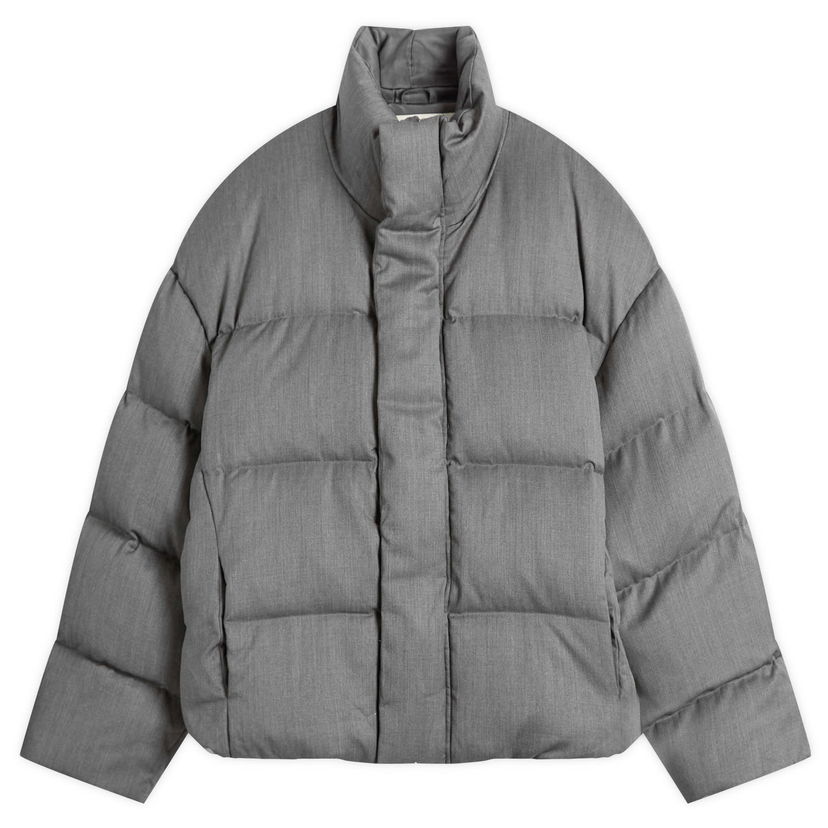 Puffer jakke Entire Studios MML Puffer Jacket, Size Large Grå | ESU-W25-1046-GR