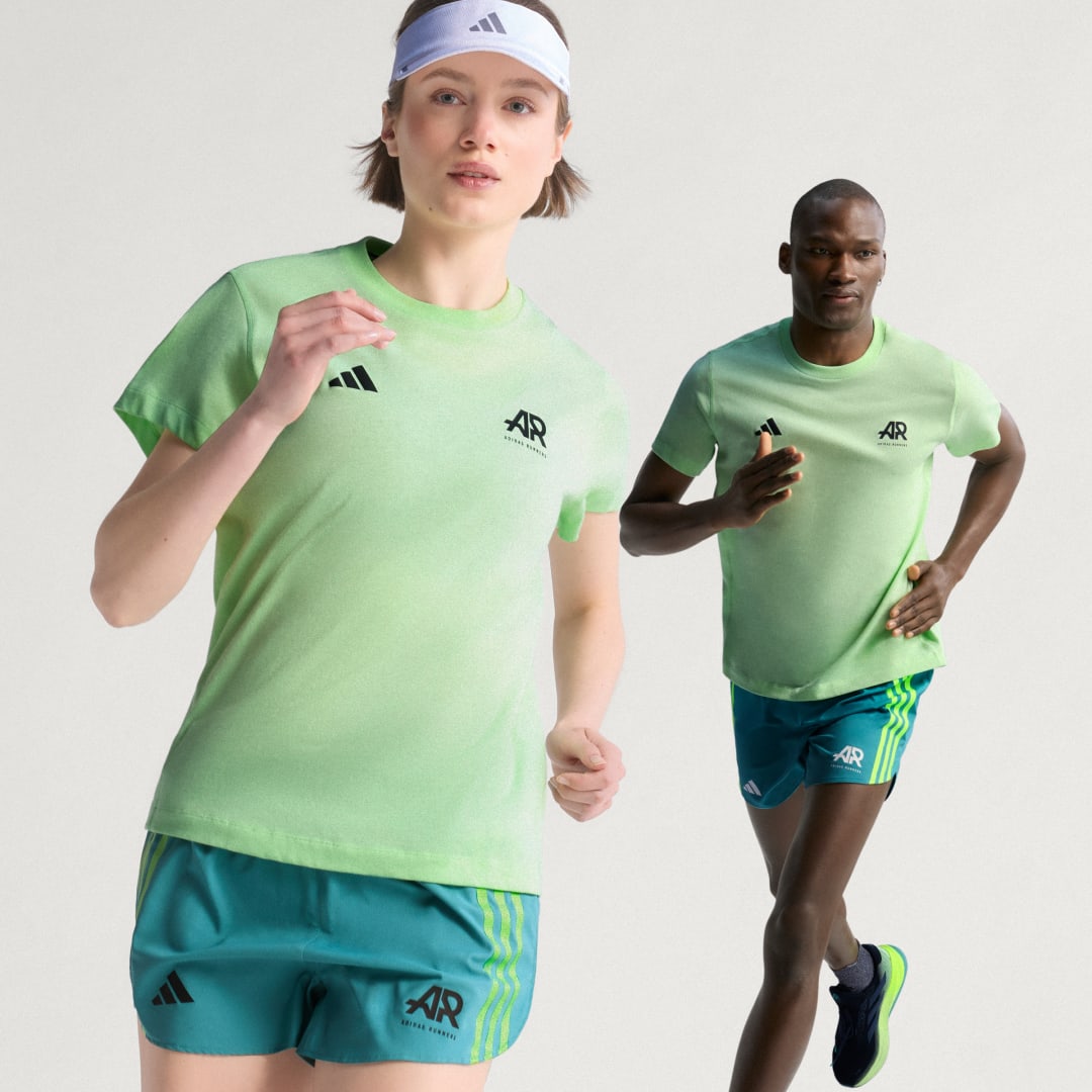 T-shirt adidas Performance Runners T-Shirt Grøn | JN6372, 0