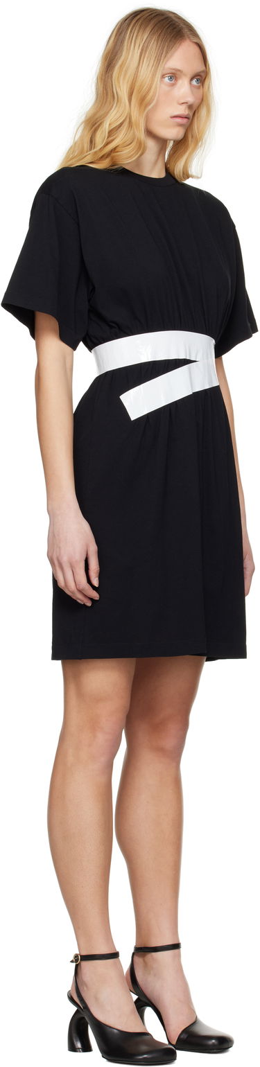 Kjole Maison Margiela MM6 Maison Margiela Taped Jersey Dress Hvid | S52DA0063 M20048, 4