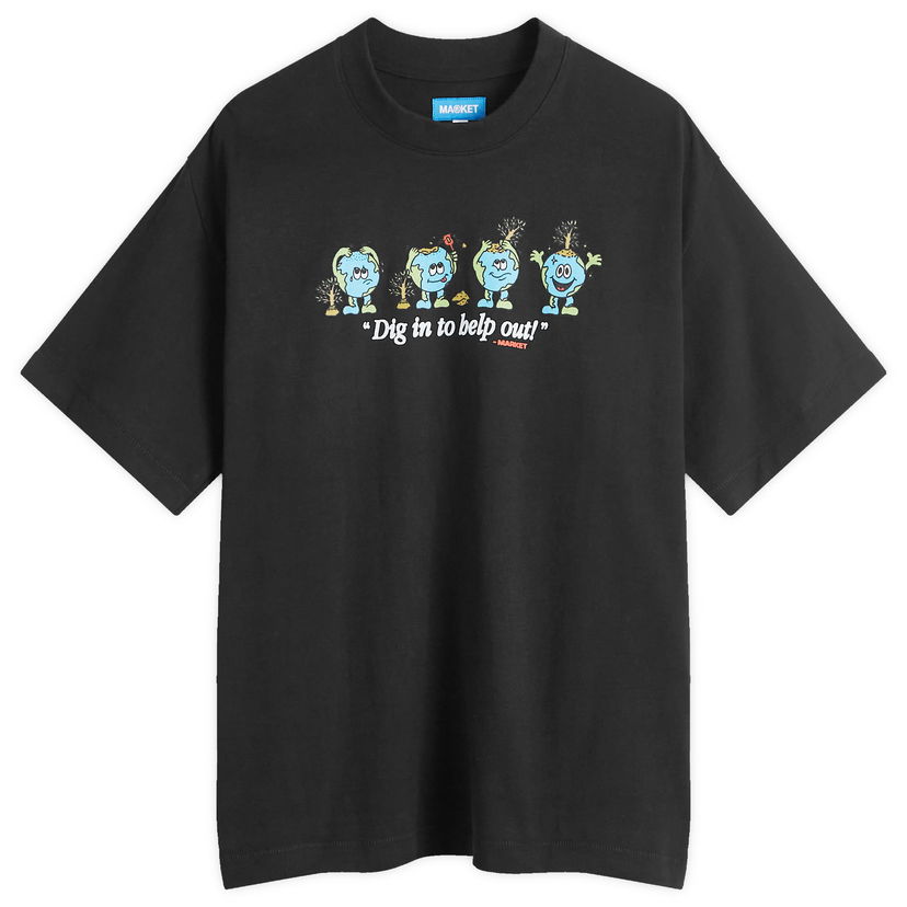 T-shirt MARKET Dig In Graphic Print Sort | 399001935-BLK
