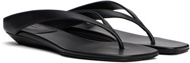 Kjole Loulou de Saison Loulou de Saison Coda Nappa Leather Wedge Sandals Sort | CODA, 3