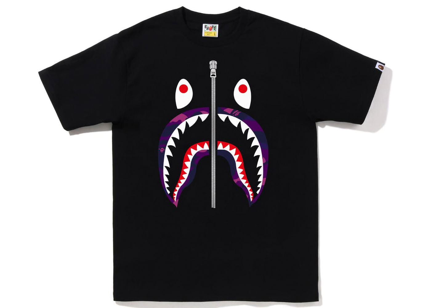 T-shirt BAPE Color Camo Shark Tee Sort | 1I80-110-016, 0
