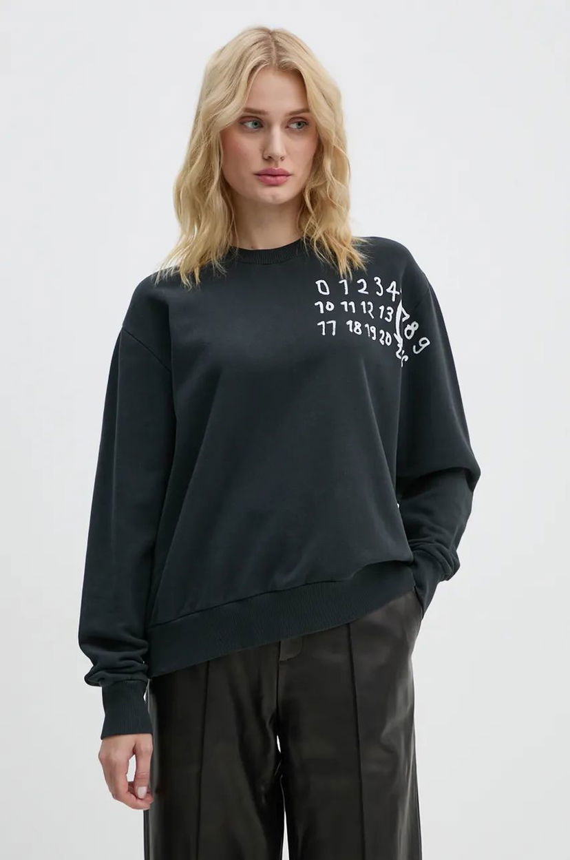 Sweatshirt Maison Margiela Sweatshirt Printed Sort | S62GU0132.M25004