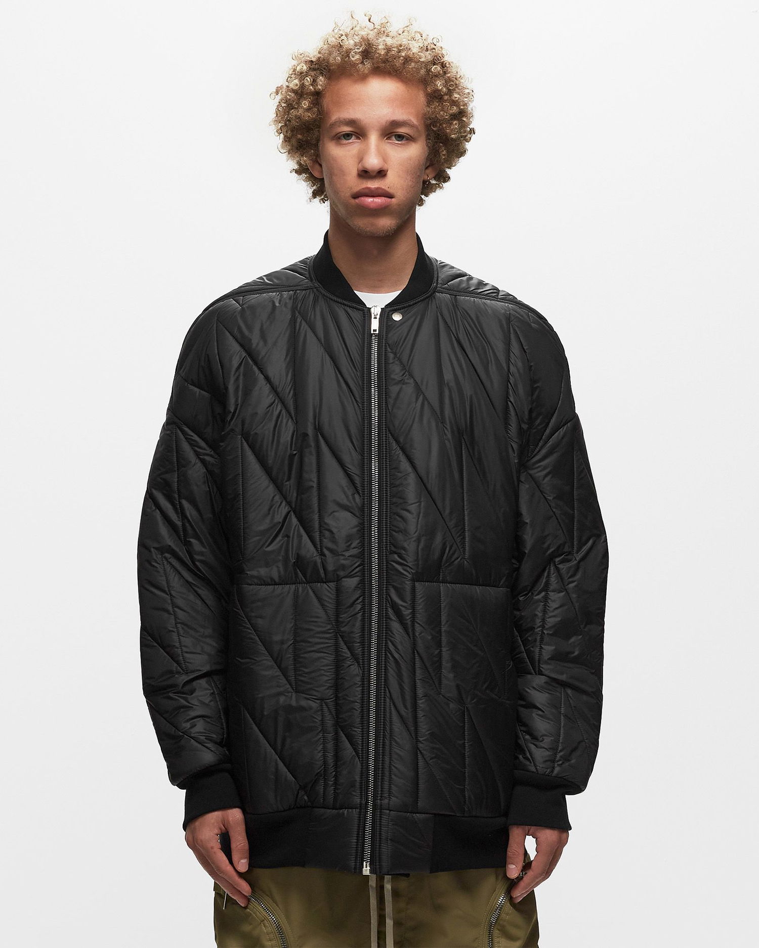 Bomberjakke Rick Owens DRKSHDW WOVEN PADDED BOMBER - JUMBO FLIGHT Sort | DU02C5776-NPQ, 1