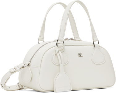 Håndtaske Courrèges Courrèges Friday Bowling Leather Bag Hvid | 125GSA167CR0065, 1