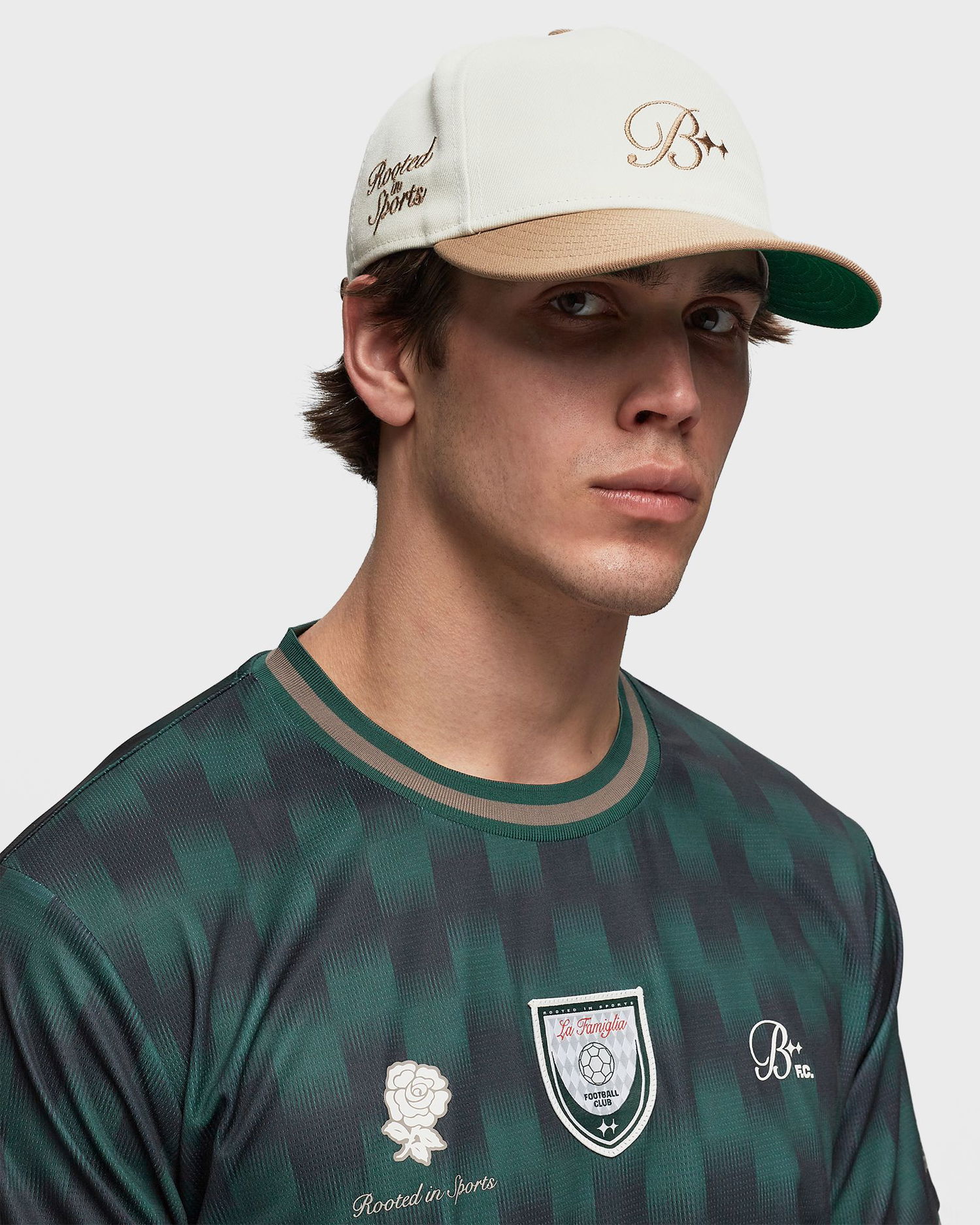 Kasket New Era BSTN Brand x Crest Retro Crown 9FIFTY CAP Beige | 60571778, 1