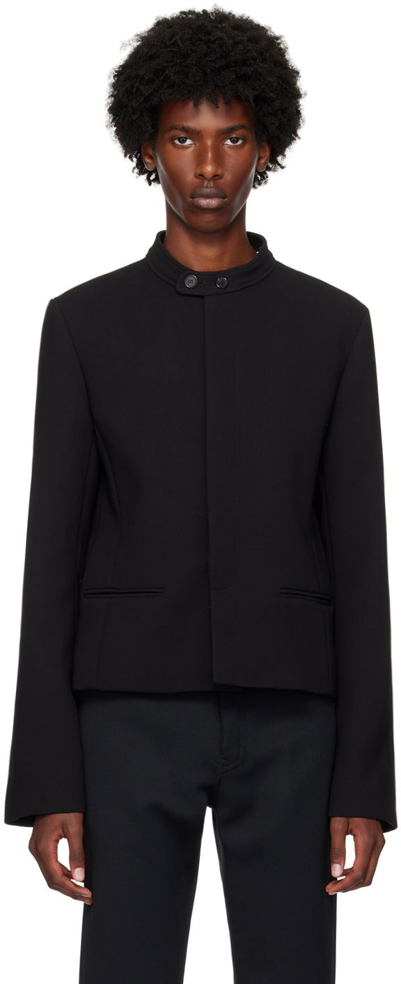 Jakke Courrèges Courrèges Tailored Heritage Jacket Sort | 324CVE092PL0052