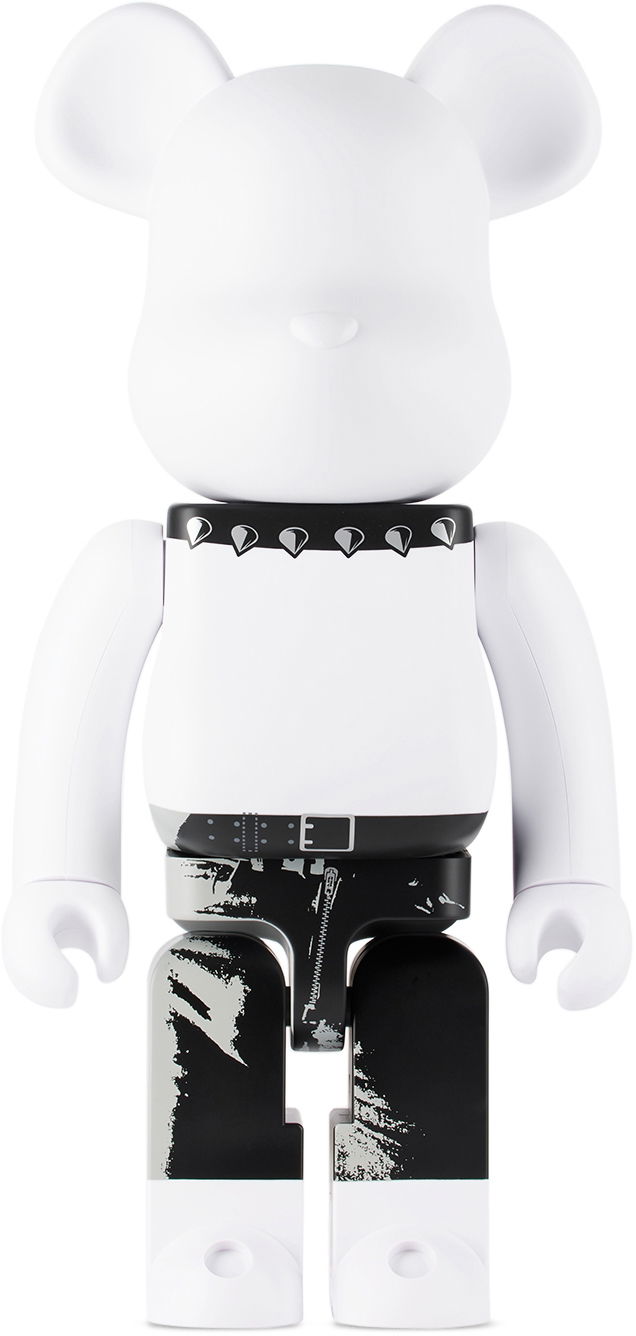 Collectible Medicom Toy White The Rolling Stones Sticky Fingers 1000% Bearbrick Hvid | 4530956606590, 0