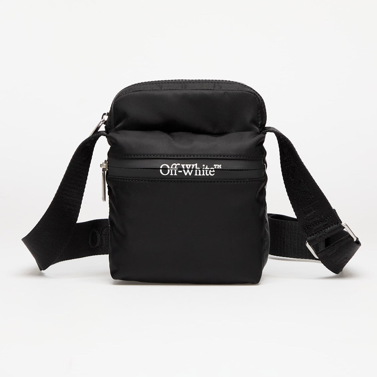 Skuldertaske Off-White Black Nylon Crossbody Bag Sort | OMNQ082C99FAB0011000, 0