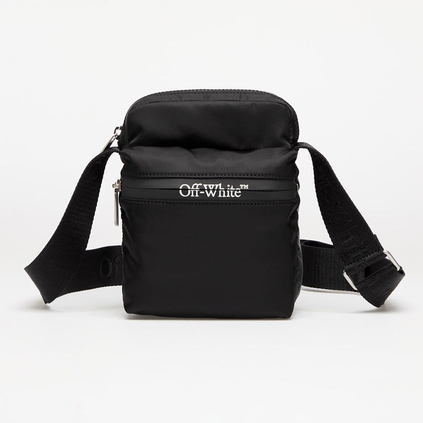 Skuldertaske Off-White Black Nylon Crossbody Bag Sort | OMNQ082C99FAB0011000