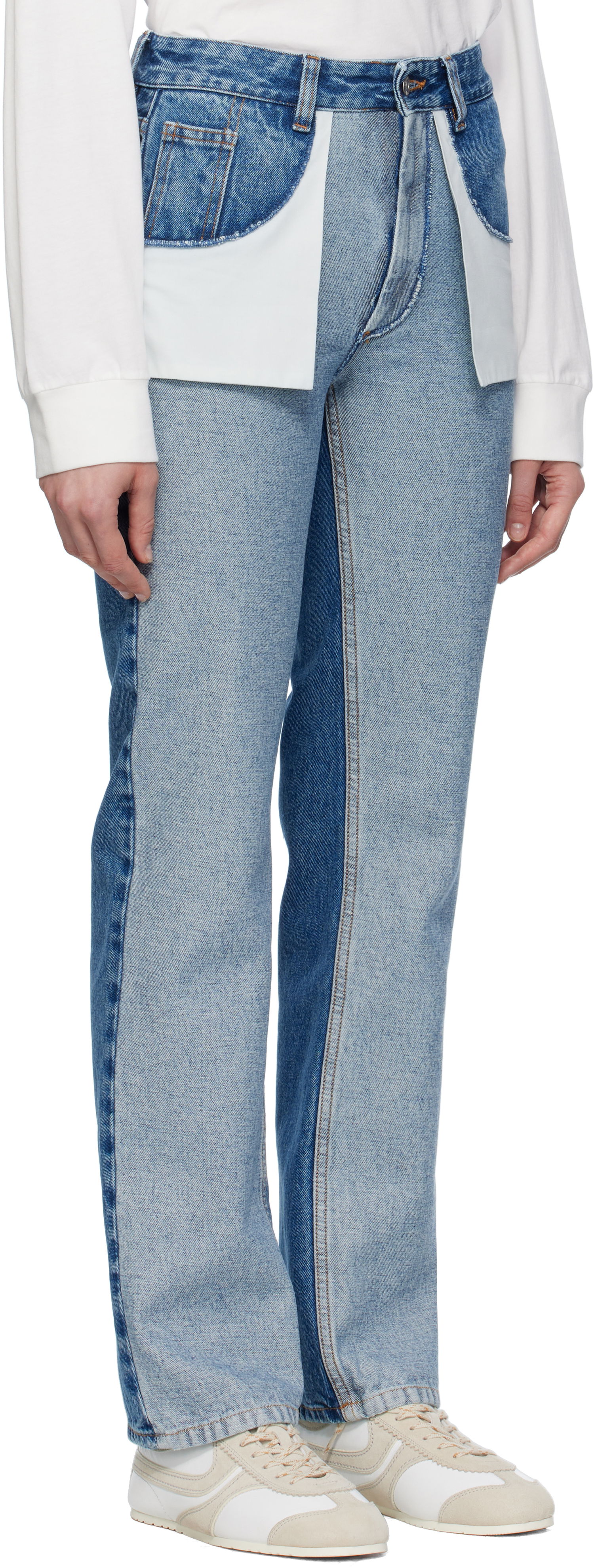 Jeans Maison Margiela MM6 Maison Margiela Straight-Leg Jeans Blå | S52LA0256 M30018, 1