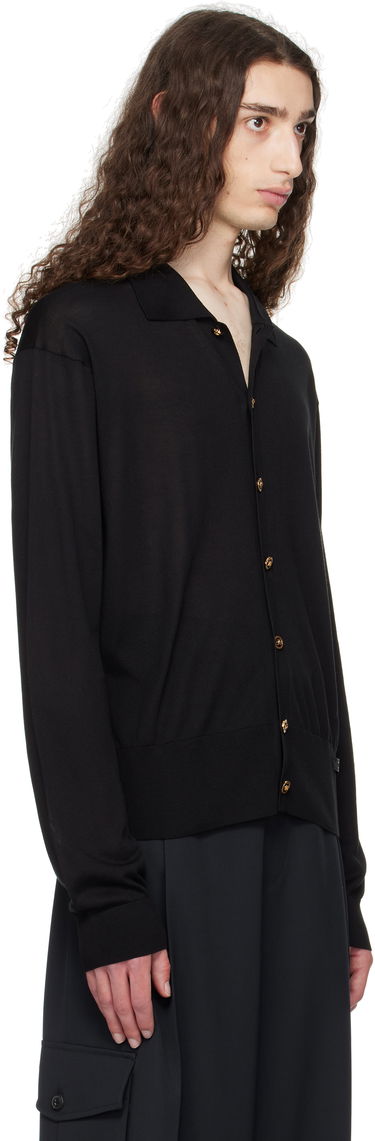 Sweater Versace Versace Knit Silk Cardigan Sort | 1020281_1A12273, 1