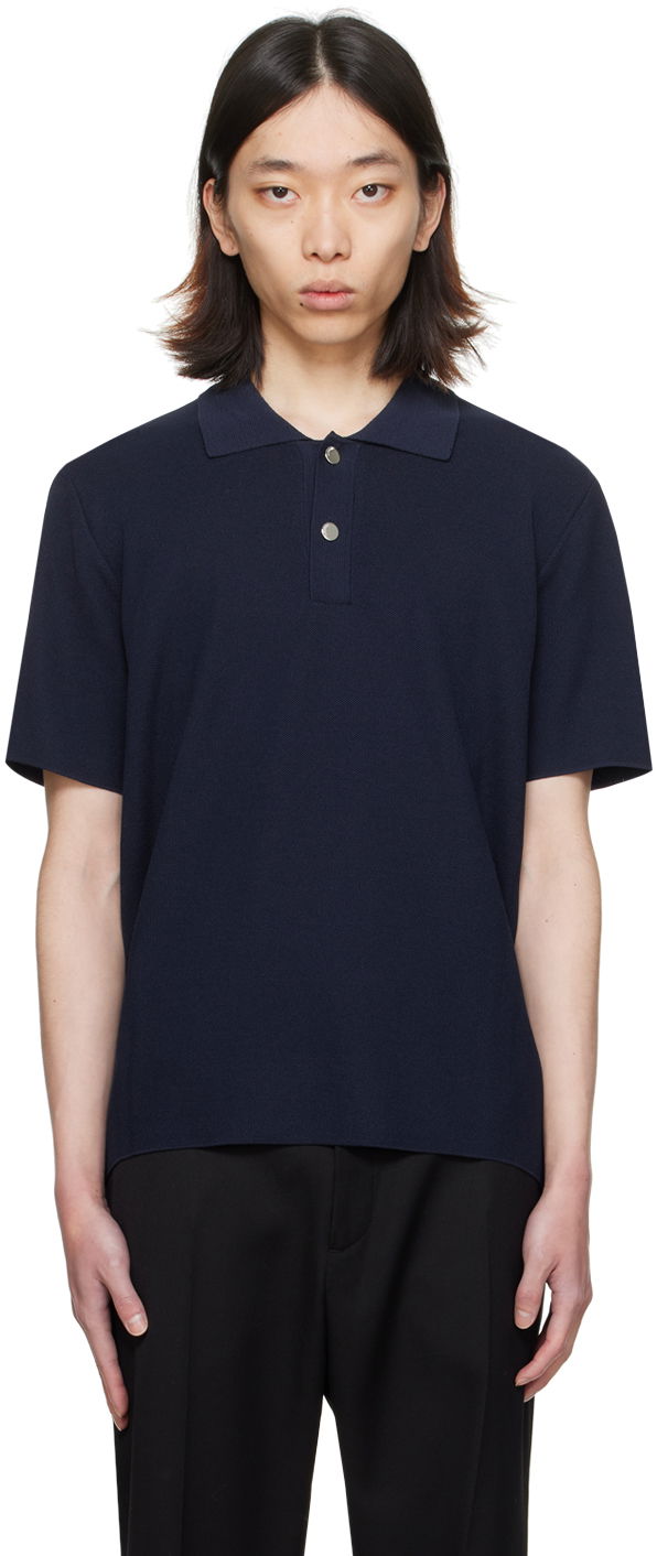 T-shirt Jacquemus 'Le polo maille' Polo Tee Mørkeblå | 24E245KN296-2379, 0