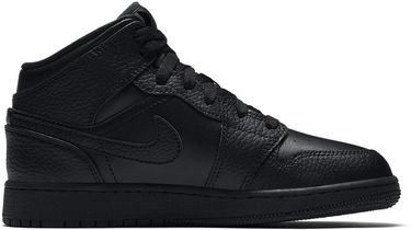 Sneakers og sko Jordan Air Jordan 1 Mid GS "Triple Black" Sort | 554725-091, 2