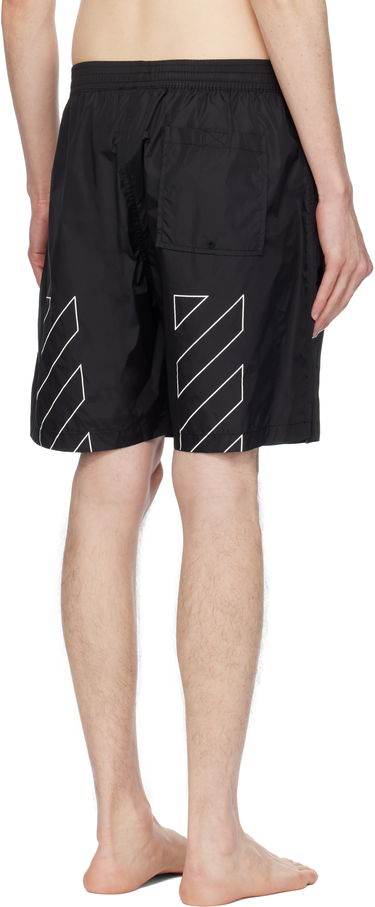 Badetøj Off-White Off-White Diag Outline Surfer Swim Shorts Sort | OMFD013C99FAB0011001, 2