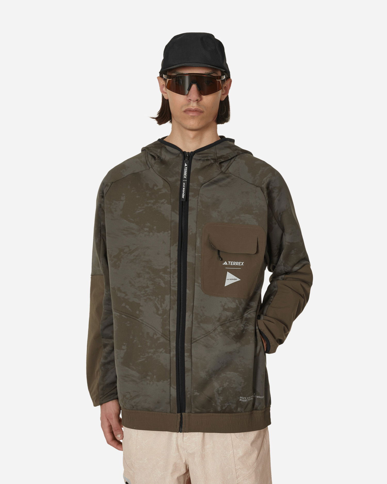 Jakke adidas Performance TERREX x and wander Fleece Jacket Grøn | HR7140 001, 0