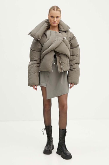 Puffer jakke HELIOT EMIL Oversized Puffer Jacket Grøn | HE.W.02.073.P03.DG23, 4