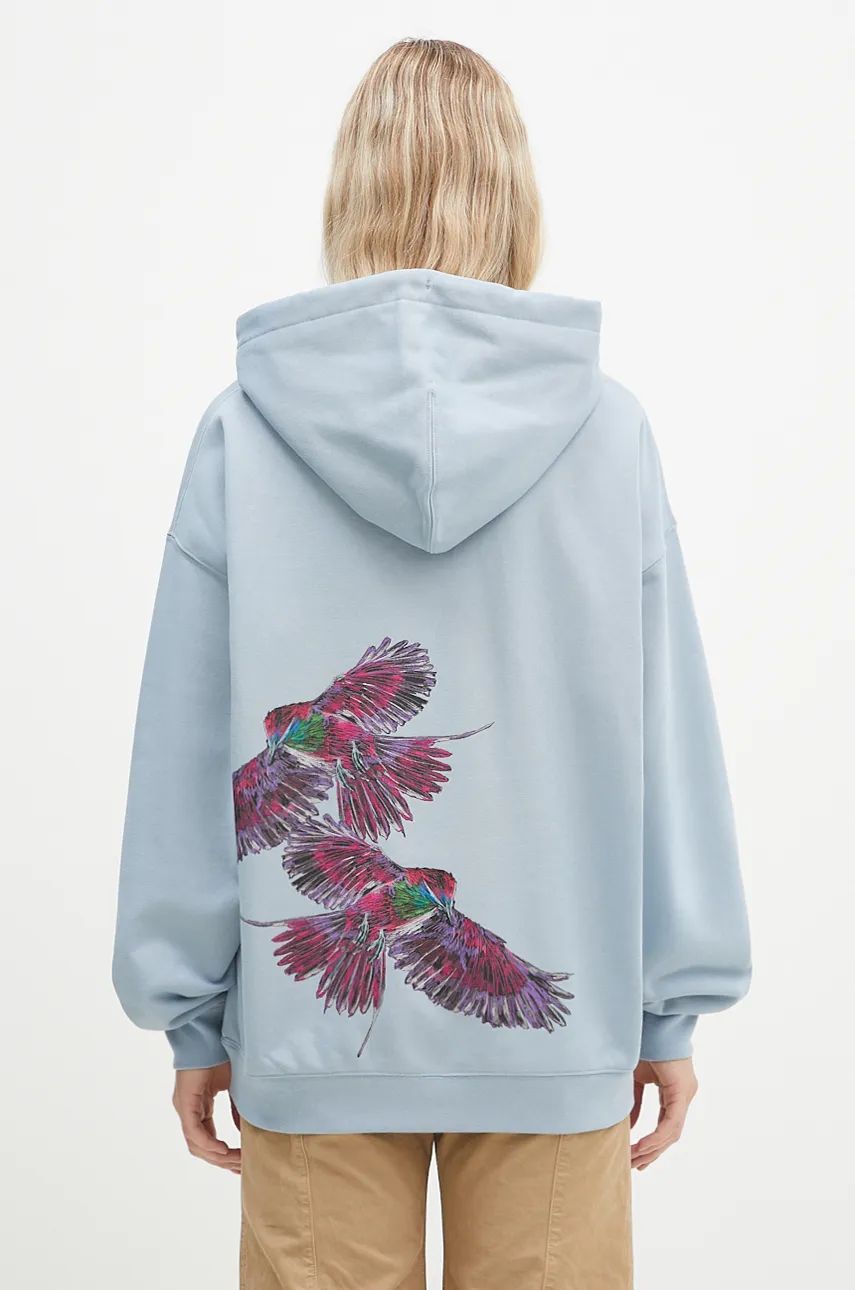 Sweatshirt Y-3 Graphic Hoodie Blå | IW2474, 0