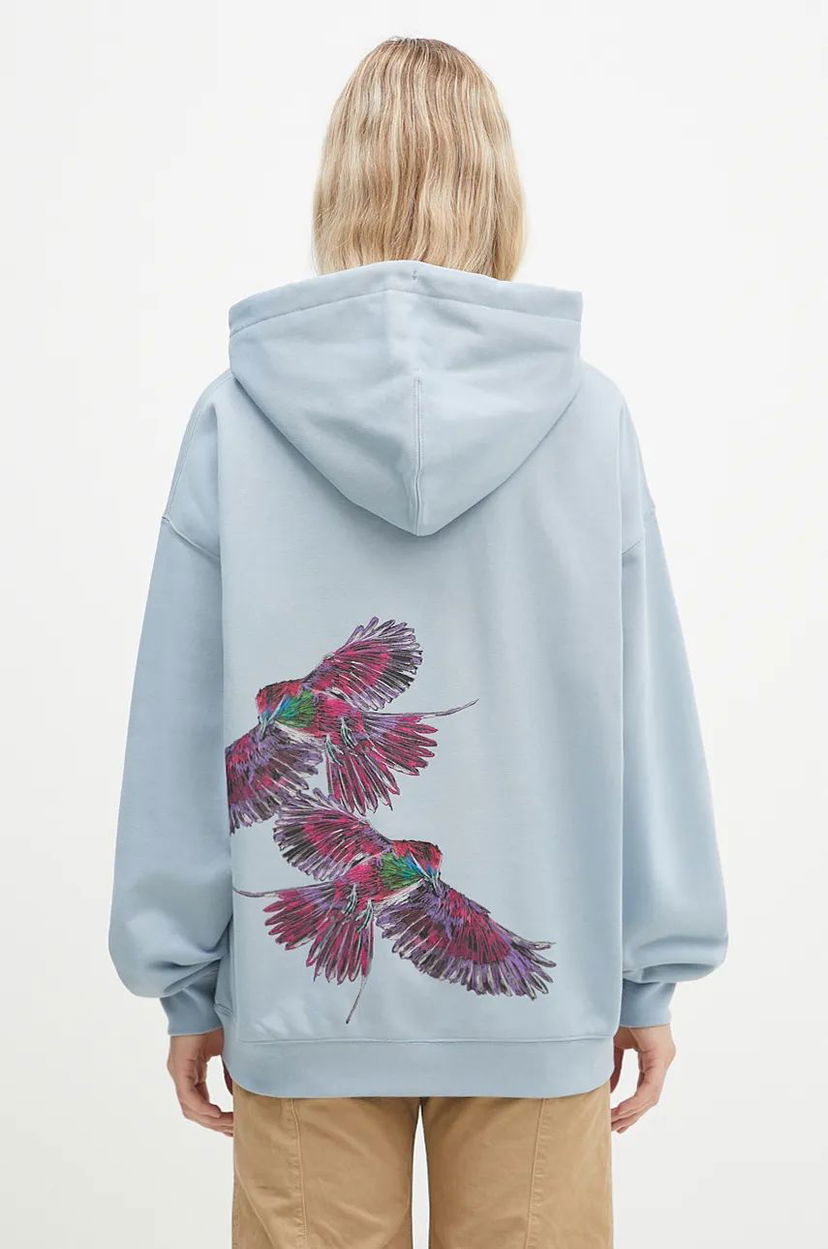 Sweatshirt Y-3 Graphic Hoodie Blå | IW2474