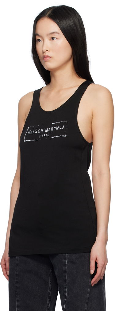 Tanktop Maison Margiela Maison Margiela Logo Tank Top Sort | S51NL0048 S24522, 3
