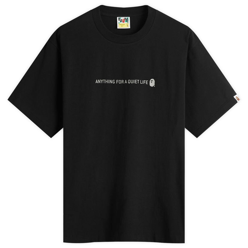 T-shirt BAPE Reflector Industrial Logo T-Shirt, Size Large Sort | 001TEL301050M-BLK