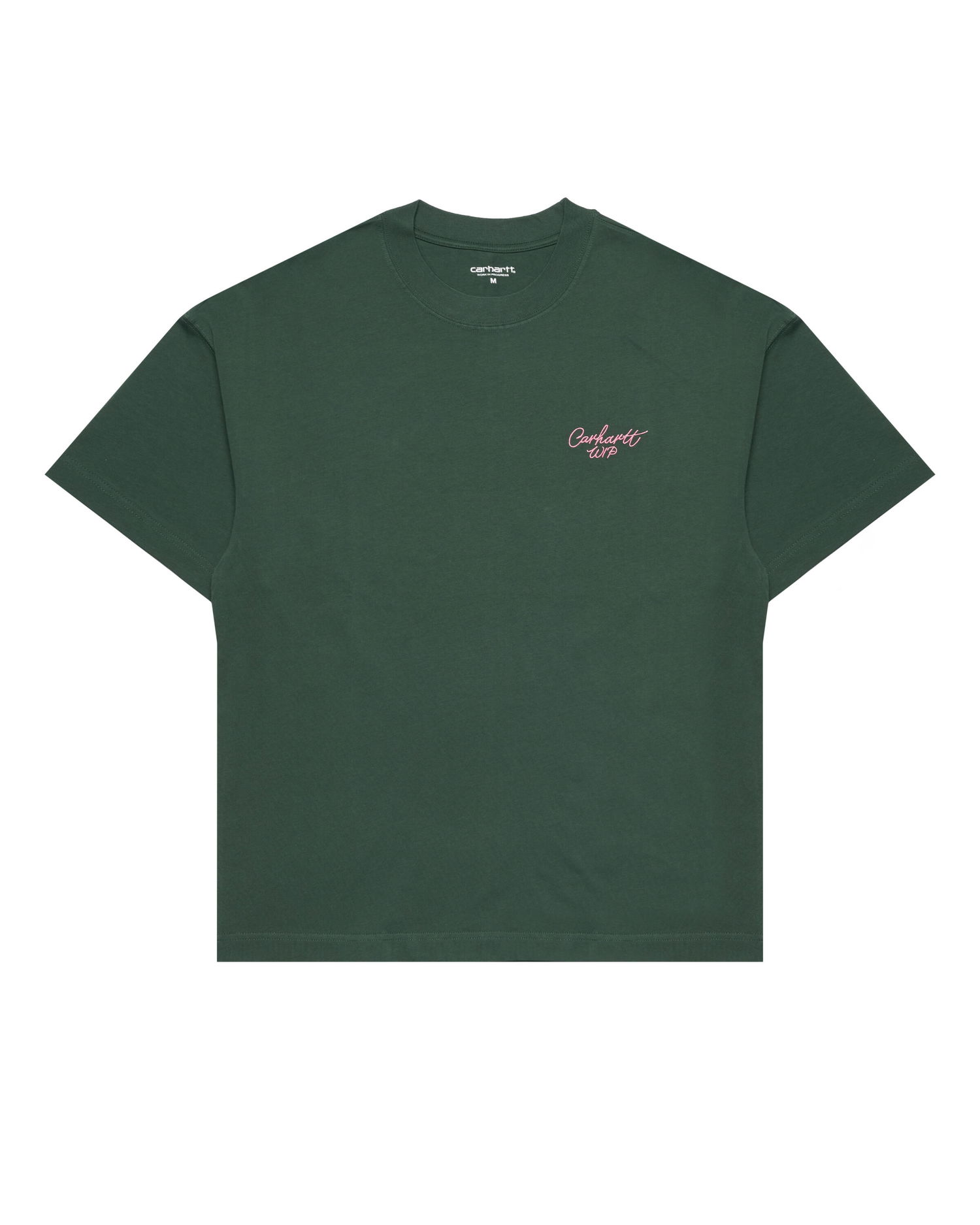 T-shirt Carhartt WIP Signature Script T-Shirt Grøn | I033828.2JFXX, 0