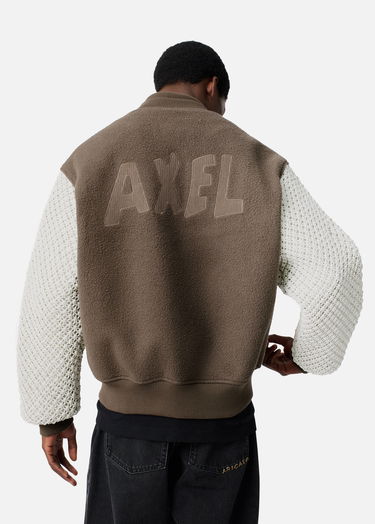 Jakke AXEL ARIGATO Varsity Jacket with Knit Sleeves Brun | A3148002, 3
