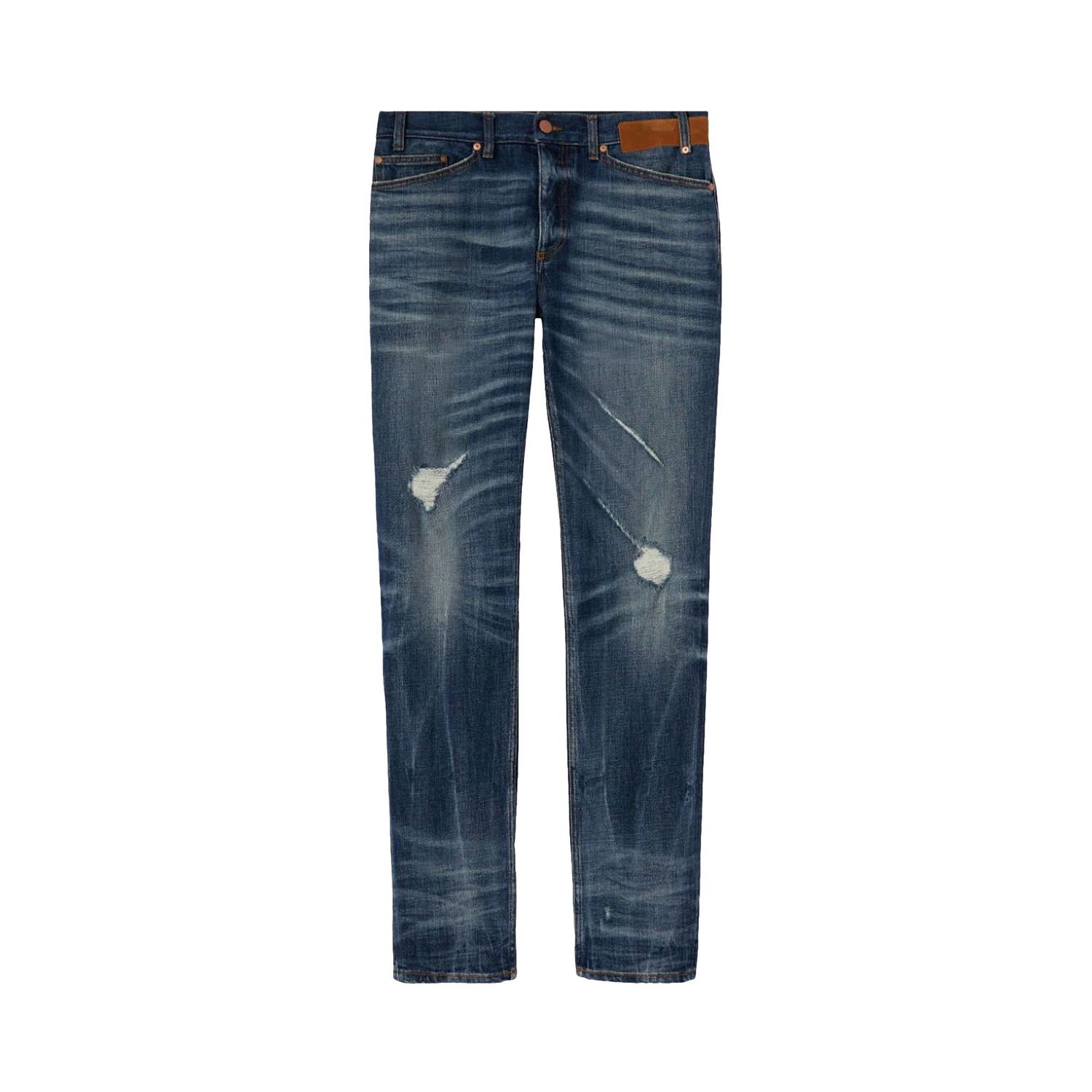 Jeans Palm Angels Slim 5 Pockets Denim Jeans Mørkeblå | PMYA027S22DEN0014560, 1