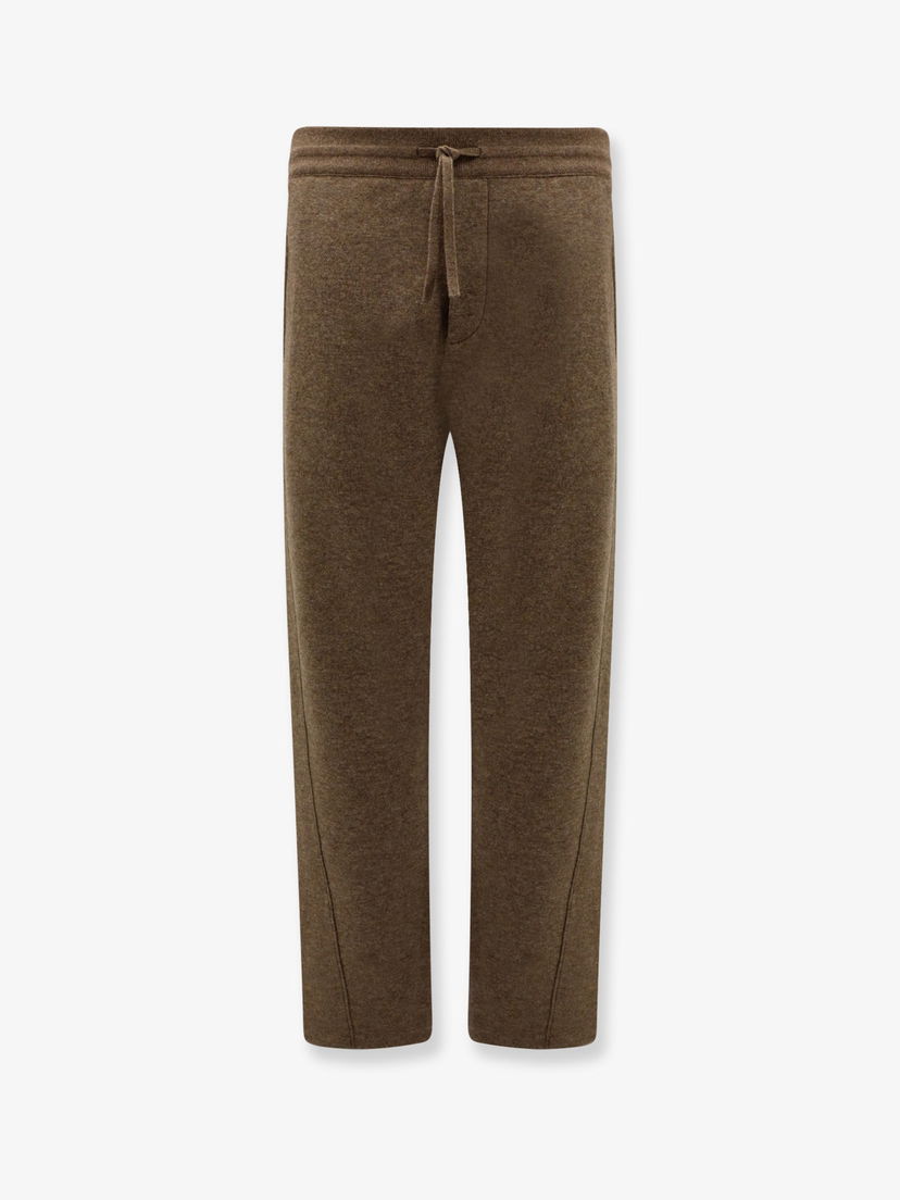 Joggingbukser Loro Piana Brown Wool Blend Straight-Leg Trousers Brun | FAO7049H0BF