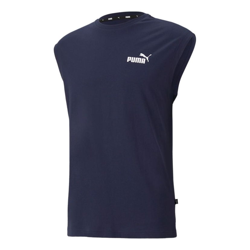 Tanktop Puma Essentials Men's Training Vest Mørkeblå | 586738-06