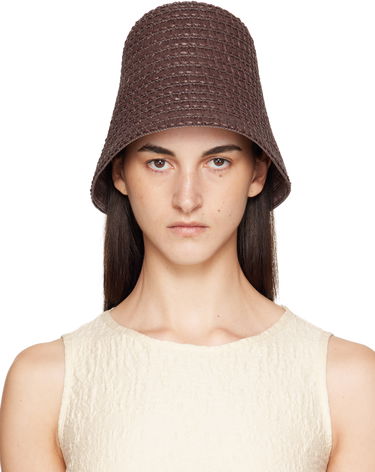 Hat Max Mara Max Mara Wainer Woven Beach Hat Brun | 2514571052600, 0