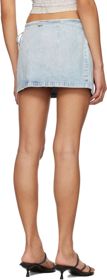 Nederdel Diesel Diesel De-Lem-Mini Wrap Denim Miniskirt Blå | A17110 09L60, 2