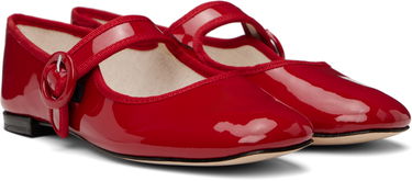 Kjole Repetto Repetto Georgia Square-Toe Mary Jane Ballerinas Rød | V4141V, 3