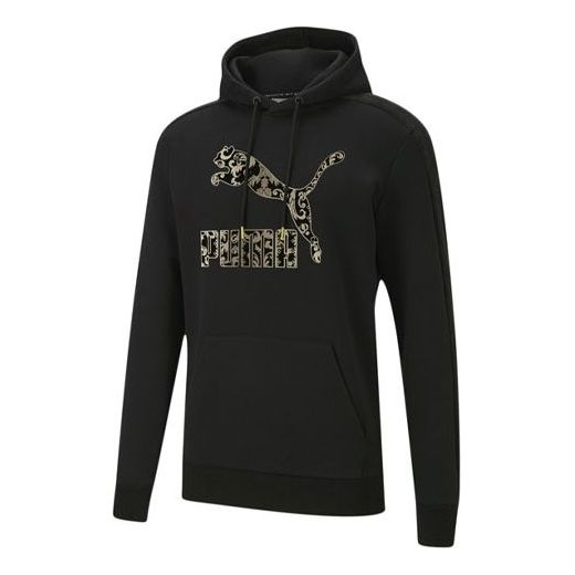 Sweatshirt Puma Graphic Hoodie Sort | 530304-01