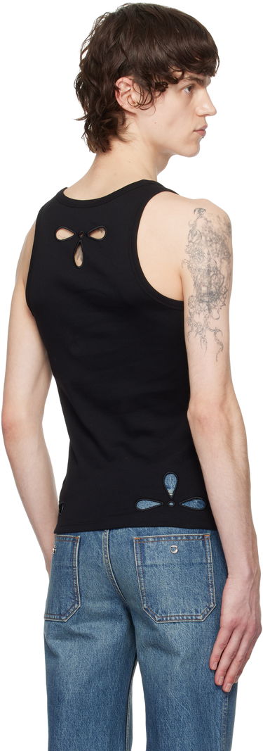 Tanktop Coperni Coperni Petal Embroidered Tank Top Sort | COPJS123F5012MEN, 2