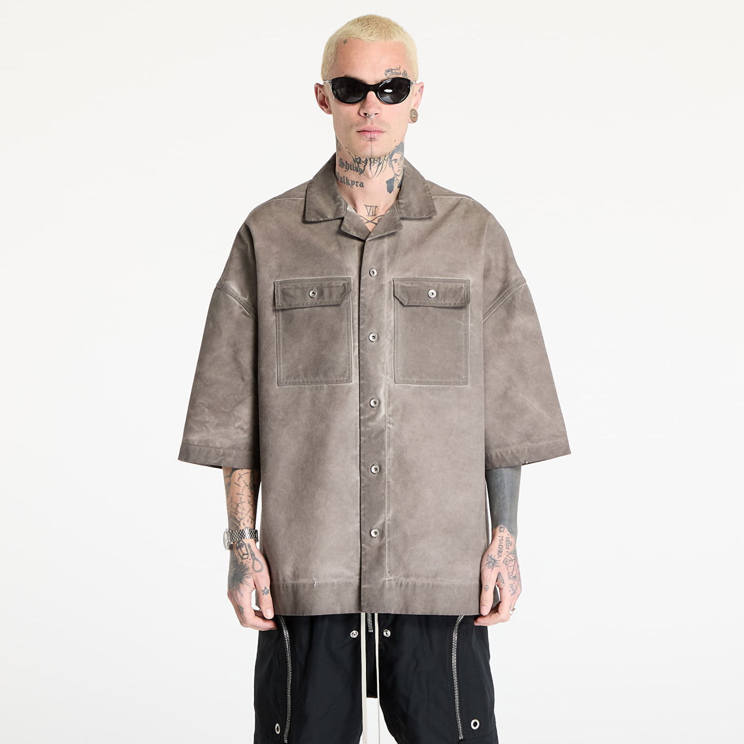 Skjorte Rick Owens Rick Owens DRKSHDW Magnum Tommy Shirt Grå | DU01E3290 CVS 34, 0