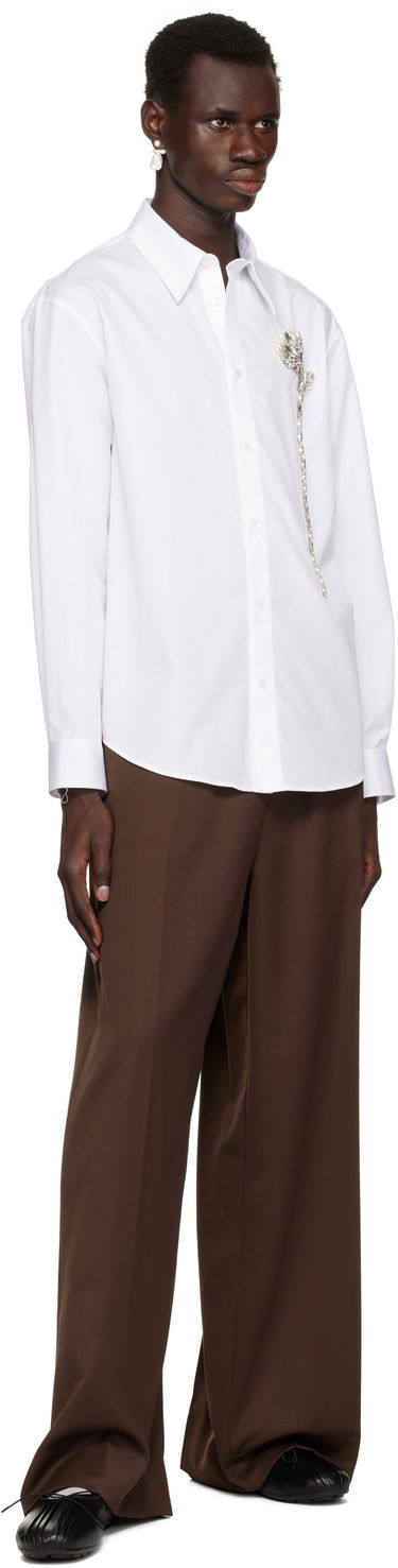 Bukser Simone Rocha Simone Rocha Wide Leg Drawstring Trousers Brun | 4143D 1217, 3