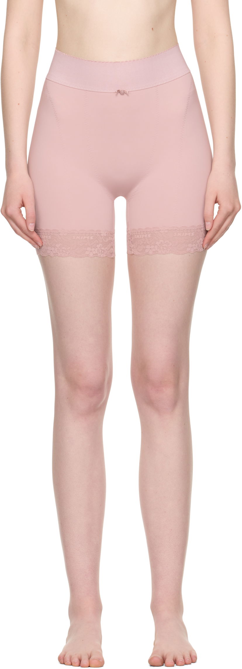 Trusser SKIMS SKIMS Vintage Shapewear Mid Thigh Shorts Lyserød | BO-SHO-7923W